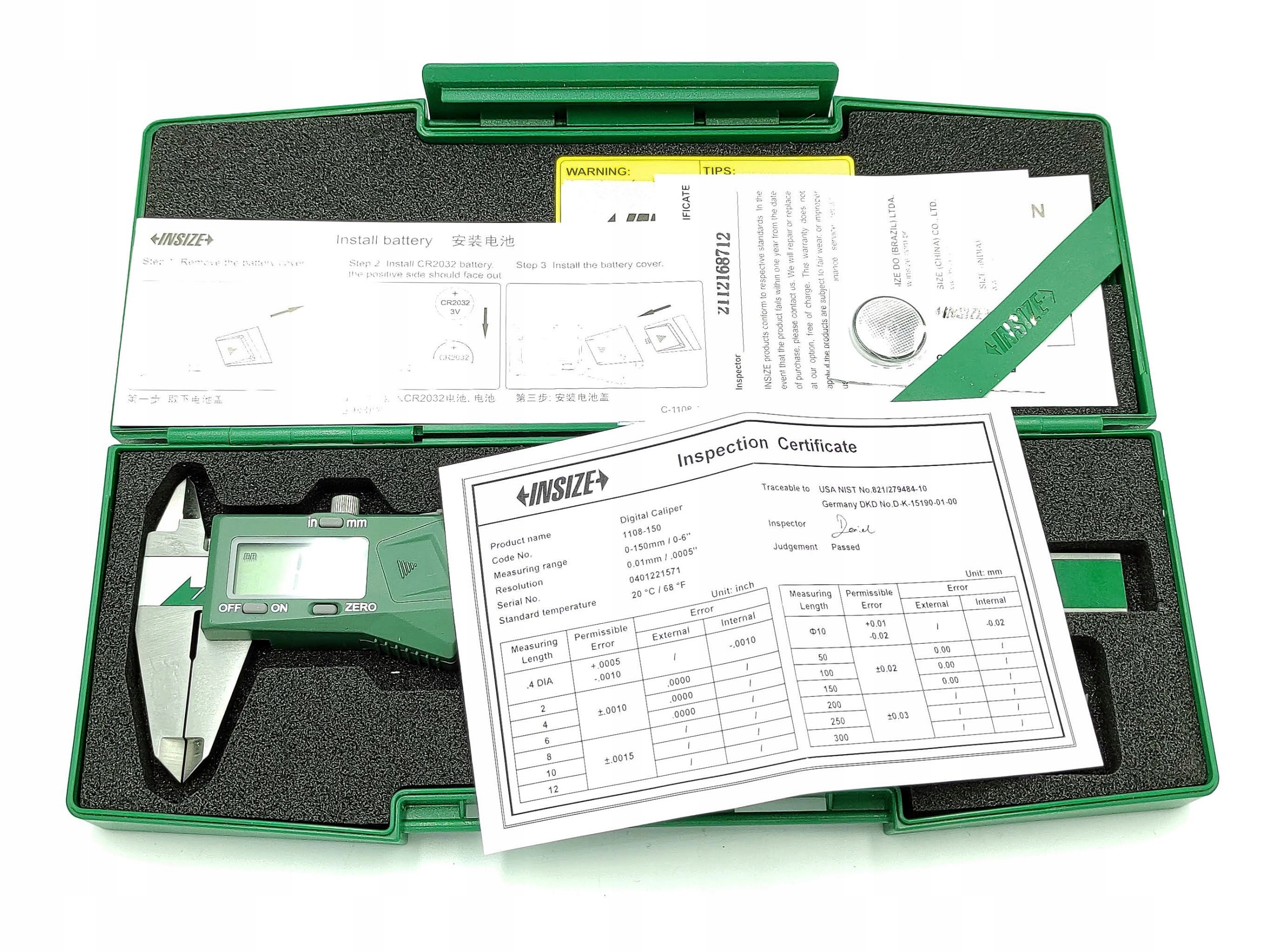Suwmiarka elektroniczna 150 mm Insize EAN (GTIN) 6928640300486