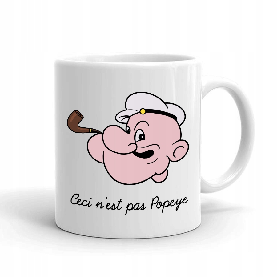 

Kubek Biały z nadrukiem Papaj Popeye 01