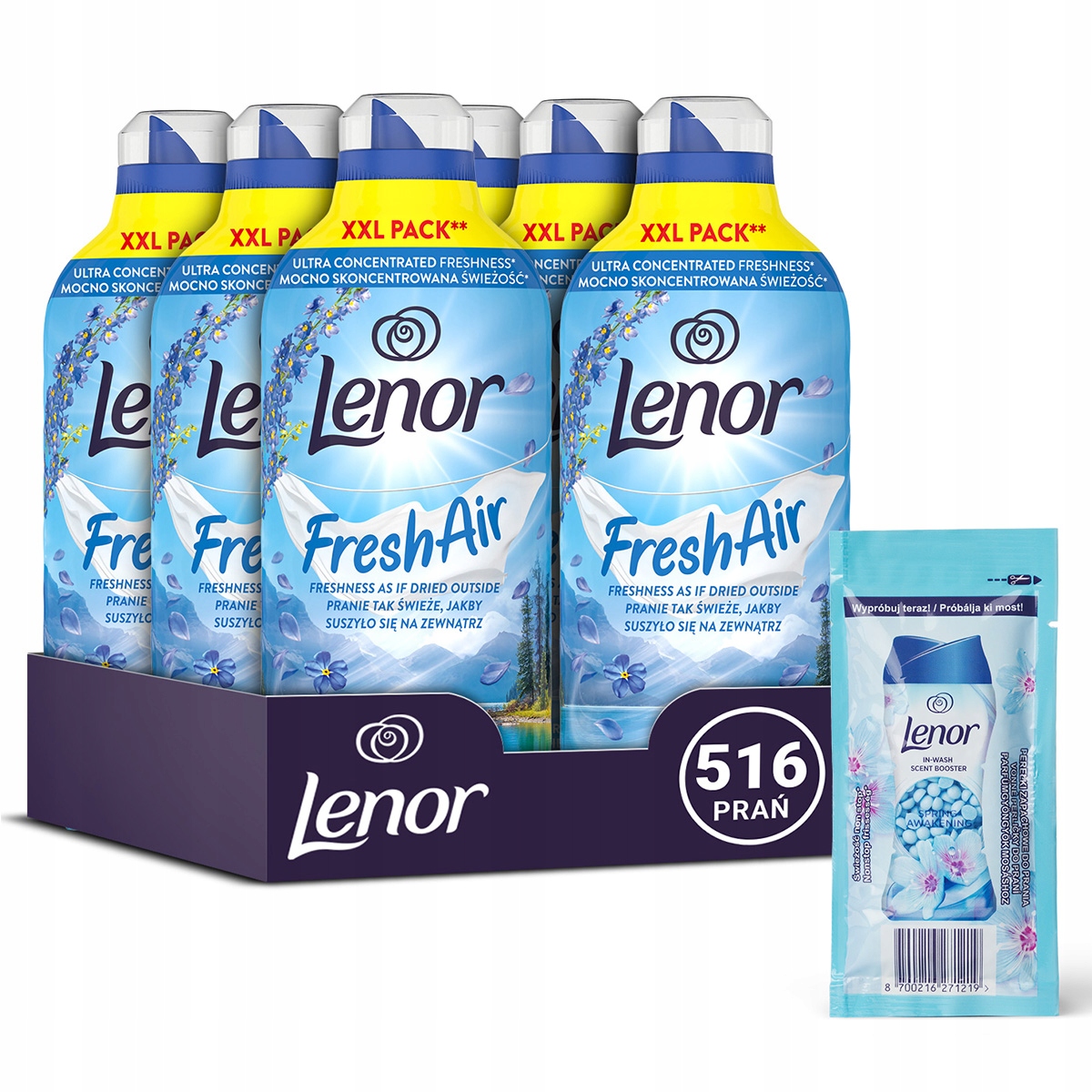 Lenor Fresh Air Fresh Wind Płyn do płukania tkanin 1,2L 516 prań