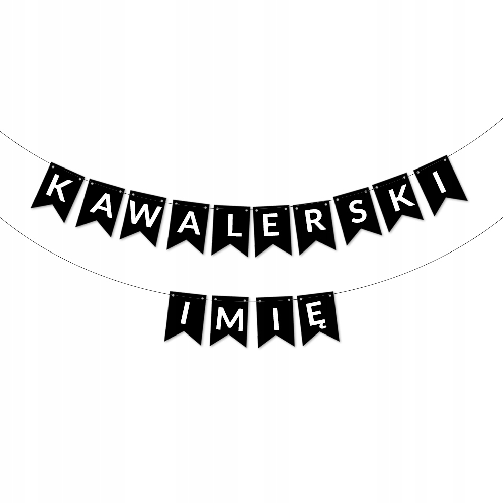 

Girlanda Kawalerski Imię Baner Napis