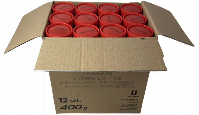 

Smar Orlen Liten ŁT43 400ML Tuby 12 sztuk Tawot