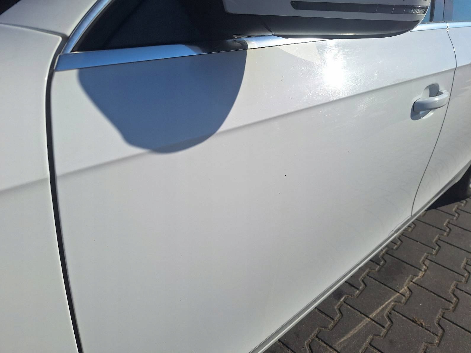 door complete left front + mirror UK AUDI A4 B8 LY9C