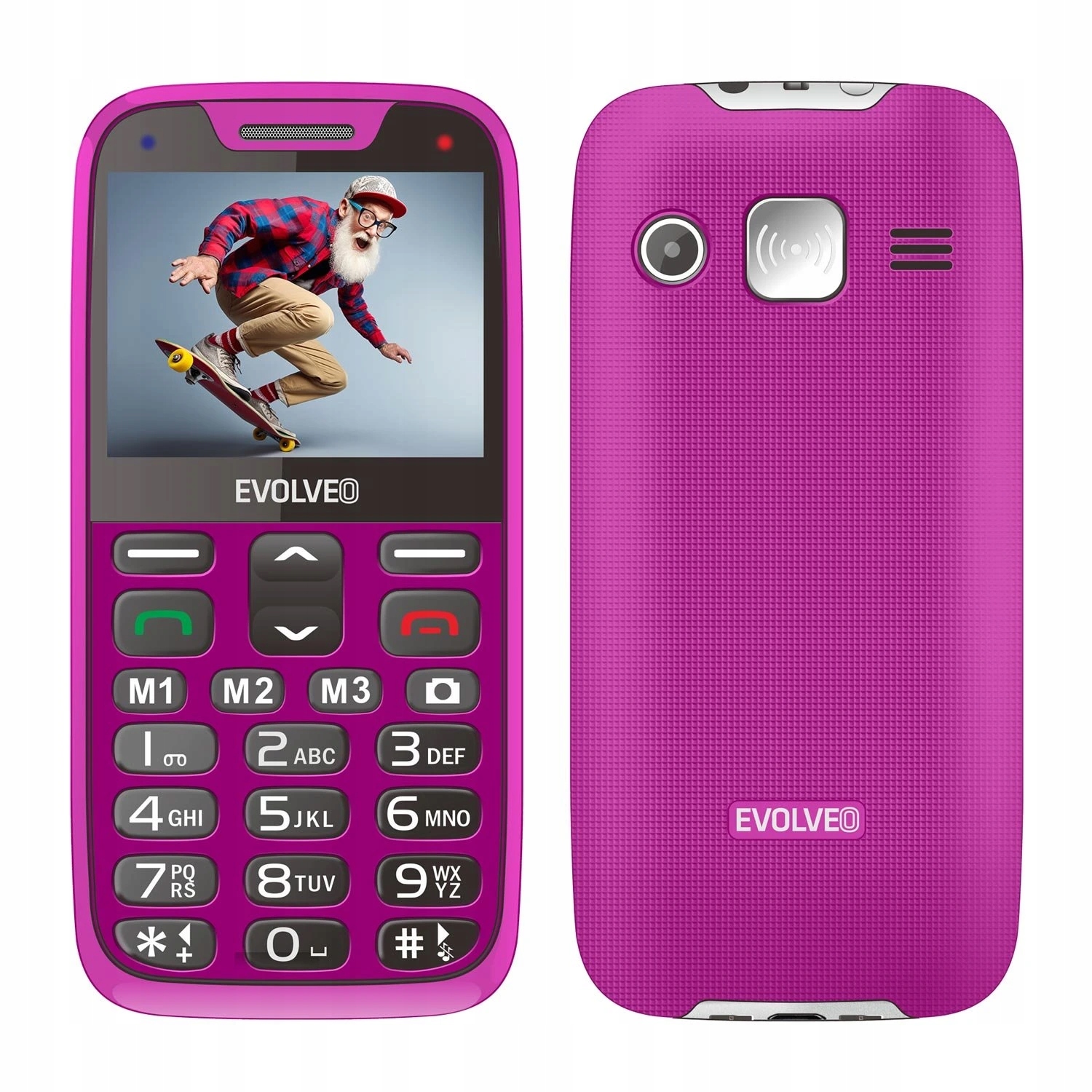 Mobilný telefón Evolveo EasyPhone Xr Pink