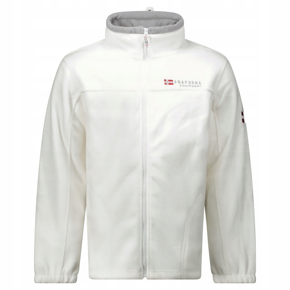 Anapurna mikina pánská Uranium Men 224 fleece kapuce v límci XL bílá