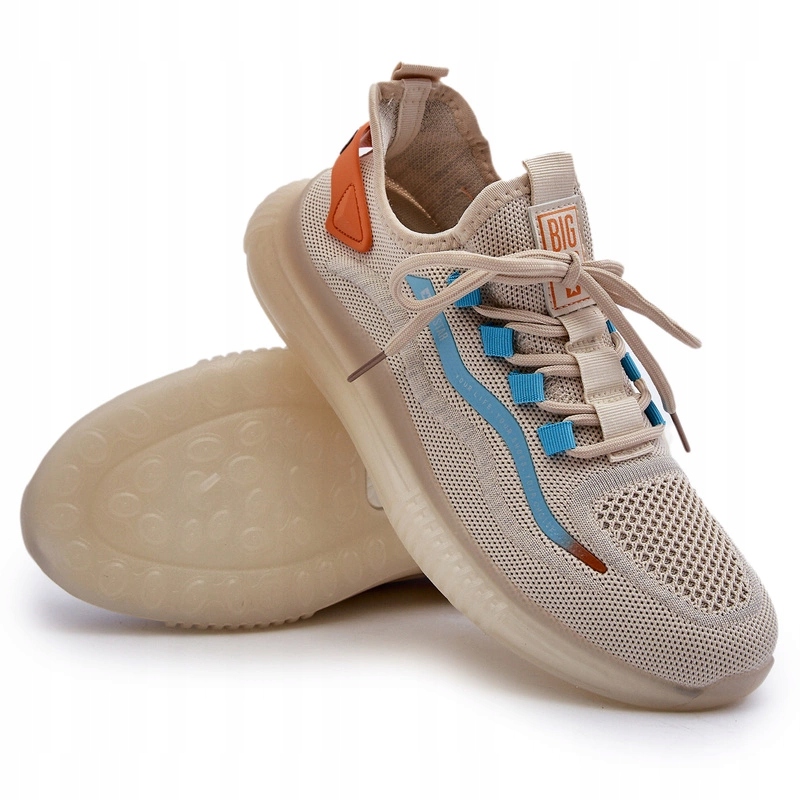 Pánské Sportovní Boty Hi-poly Systém Big Star NN174452 Béžové 40