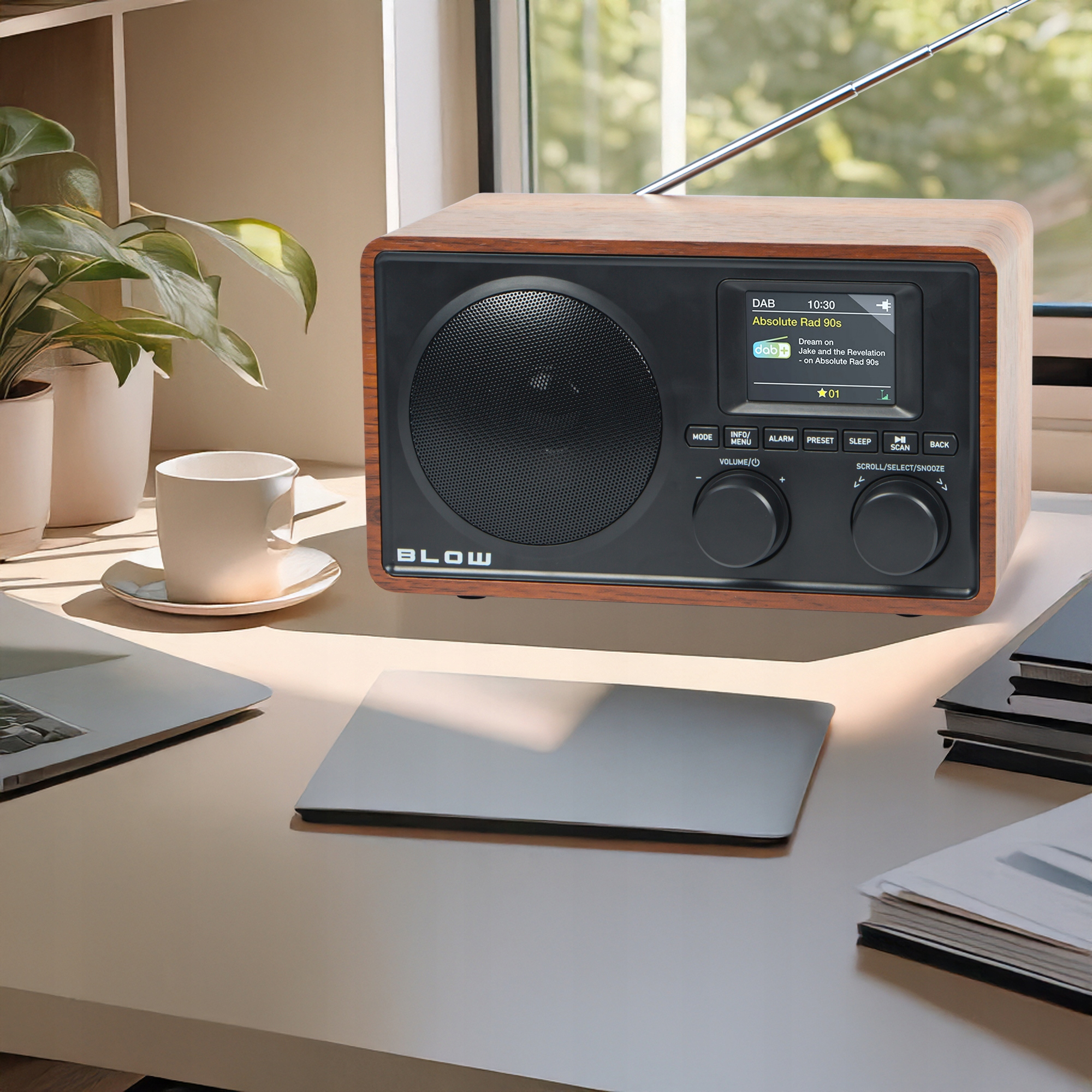 RADIO KUCHENNE BUDOWLANE PRZENOŚNE WYŚWIETLACZ BLUETOOTH DAB+ FM AUX USB Marka Blow