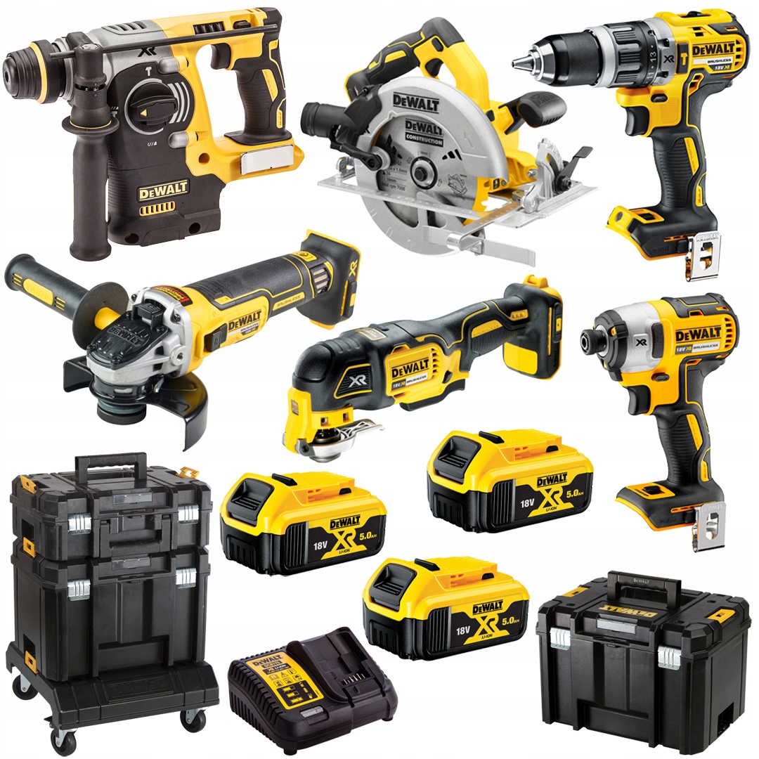 Zestaw DCD796, DCF887, DCH273, DCG405, DCS355,DCS570 3x5Ah DeWALT DCK685P3T