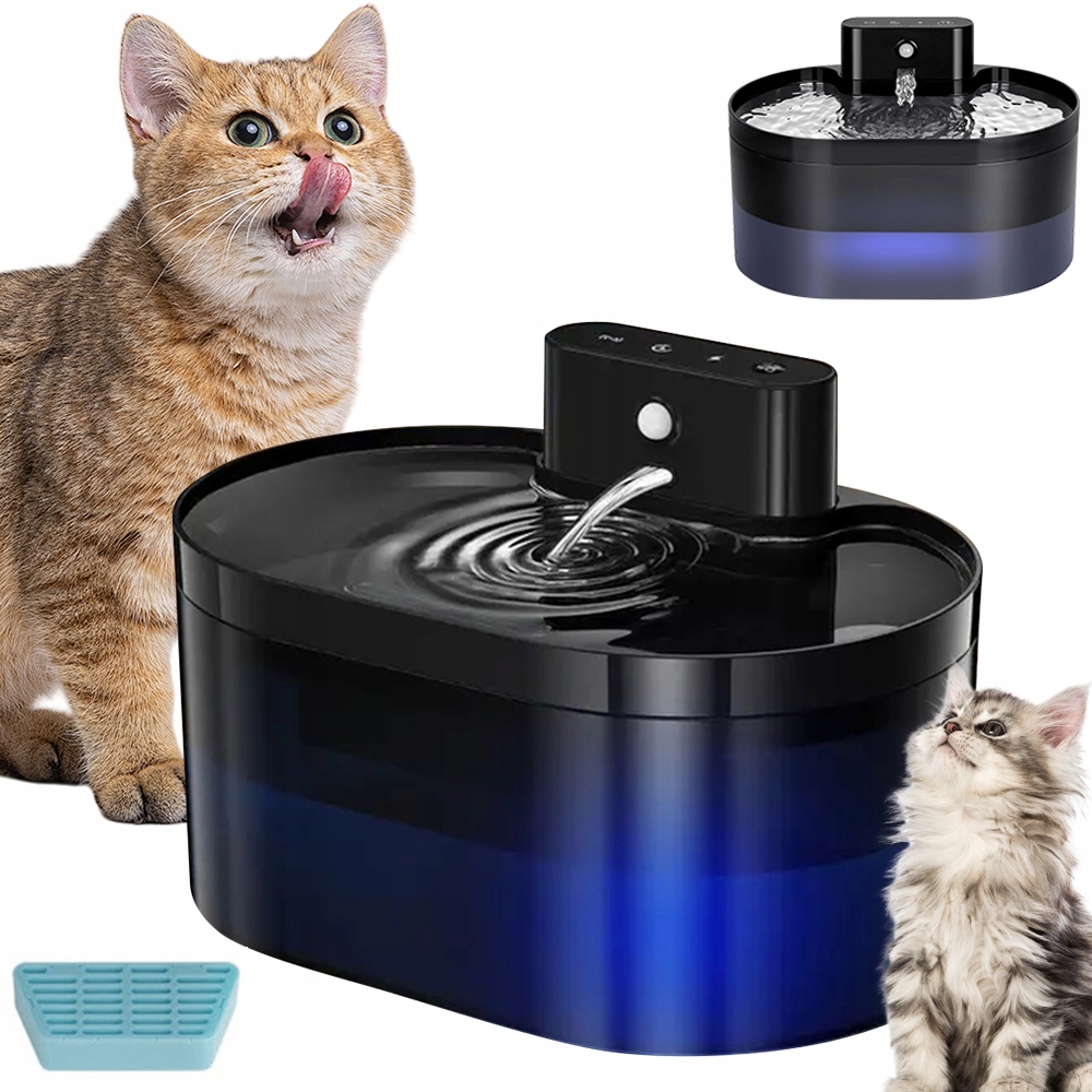 Levně Napáječka Fontána Fontána Pro Kočky Psa Automatická Napáječka 2.2L Filtr