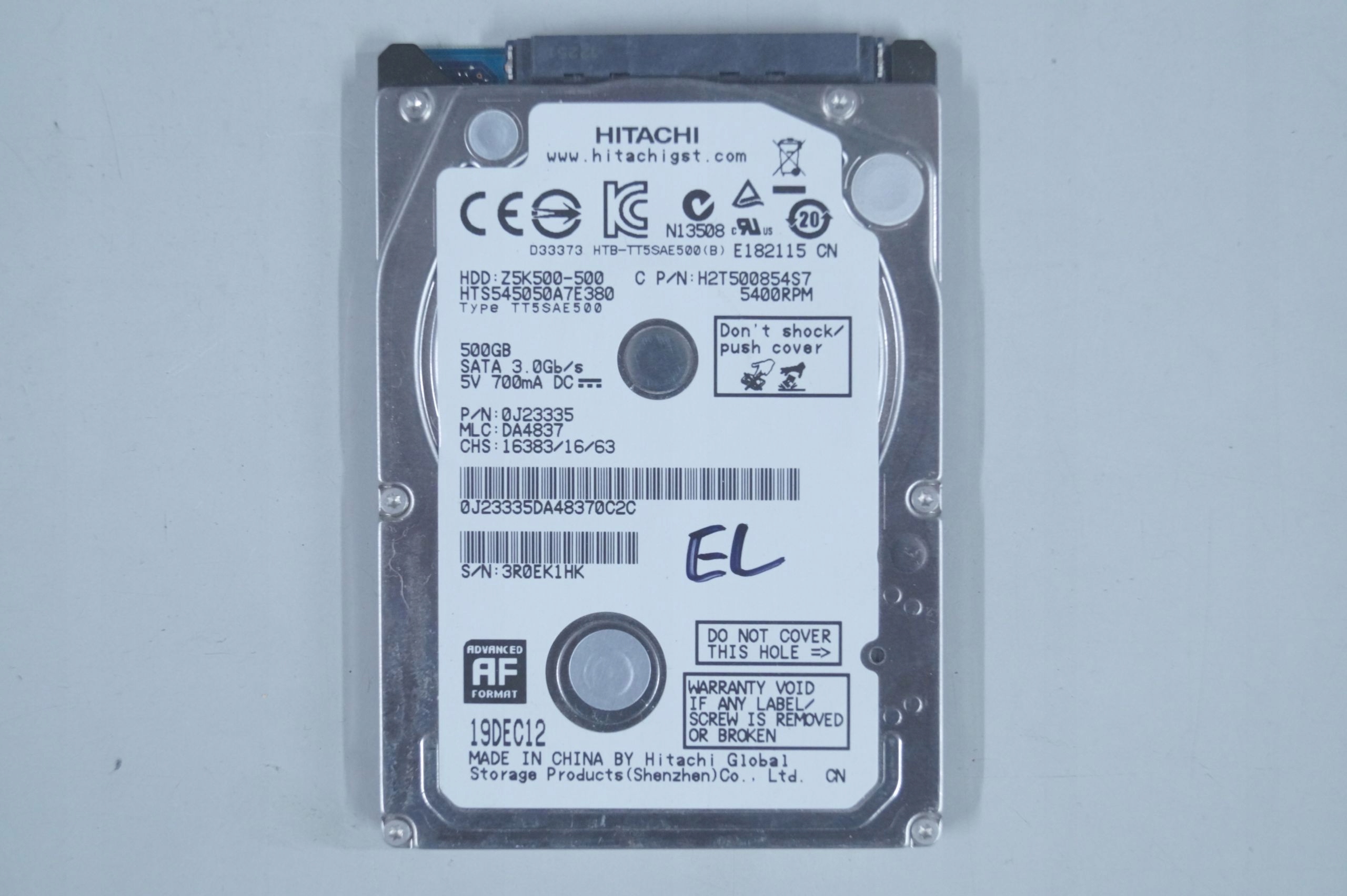 Elektronika do dysku Hitachi HTS545050A7E380