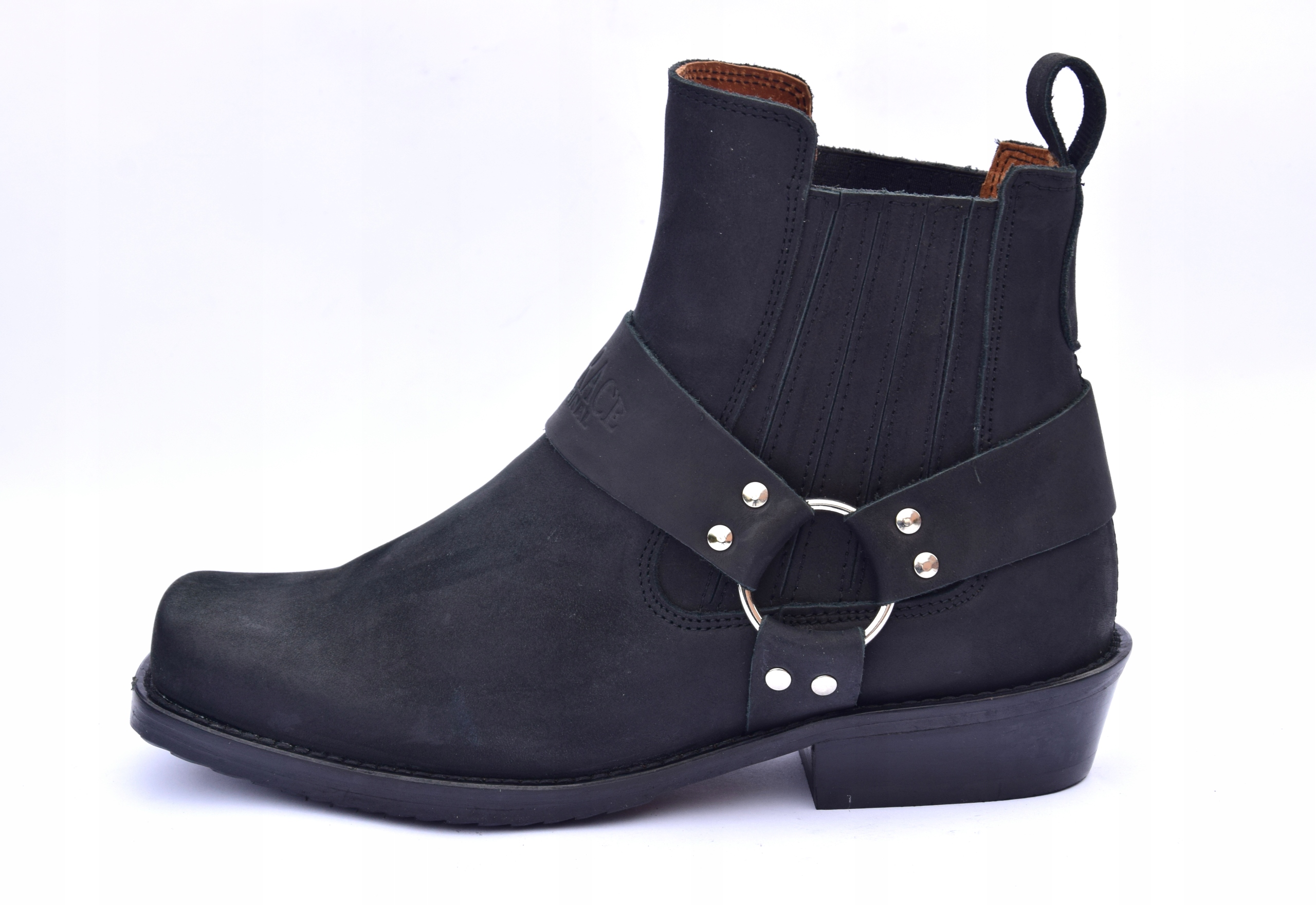 Kowbojki męskie skórzane z grubej skóry PL KST Rozmiar 39