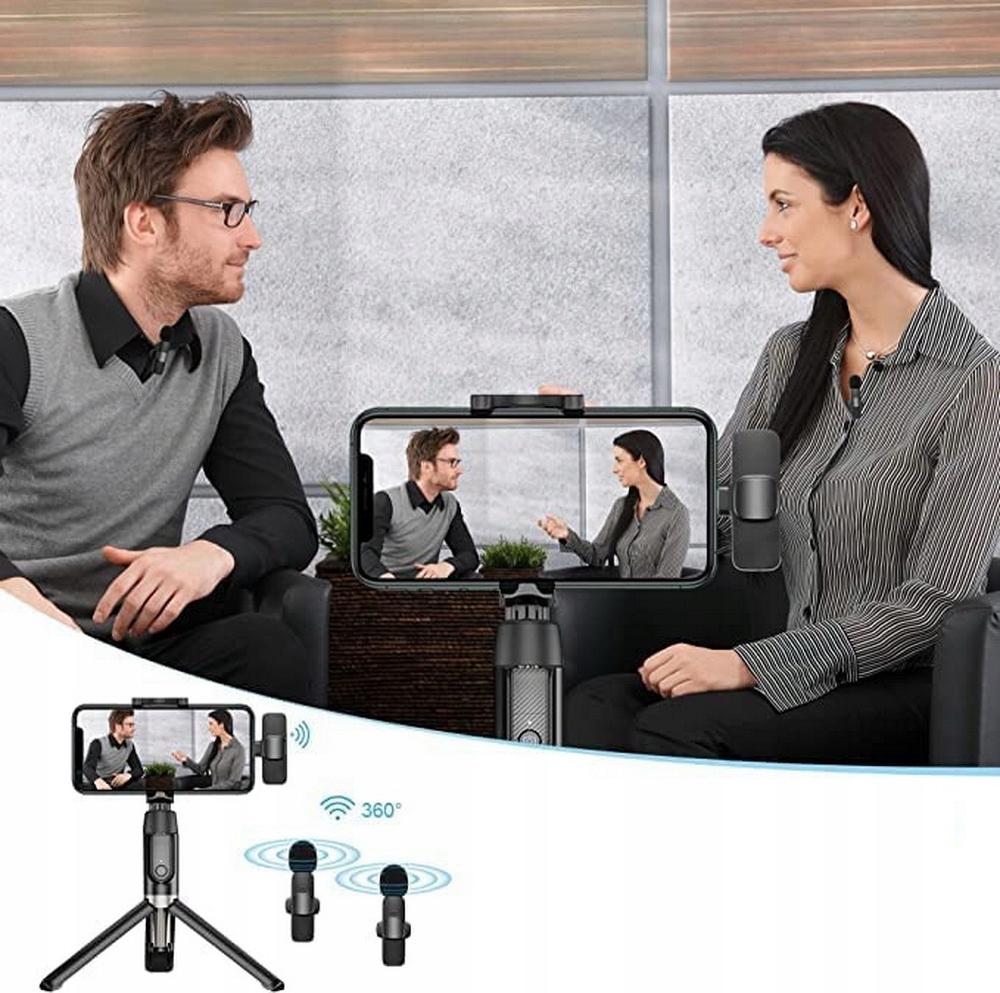 2x Mikrofon bezprzewodowy krawatowy do Lightning iPhone Vlog Podcast Marka inna