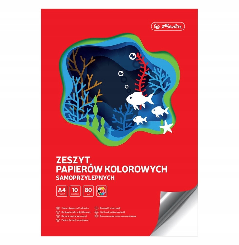 

Zeszyt Papier Kolorowy A4 Herlitz Samoprzylepny