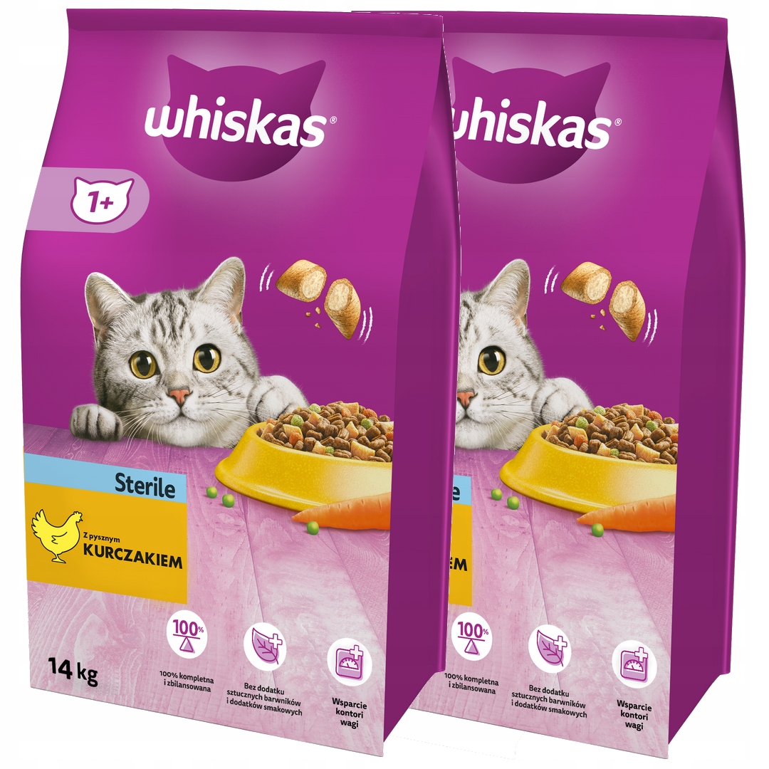 Whiskas Sterile Kurczak 28kg Koty Po Sterylizacji