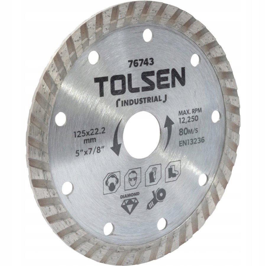 

Tolsen Tarcza Diamentowa 125MM Turbo