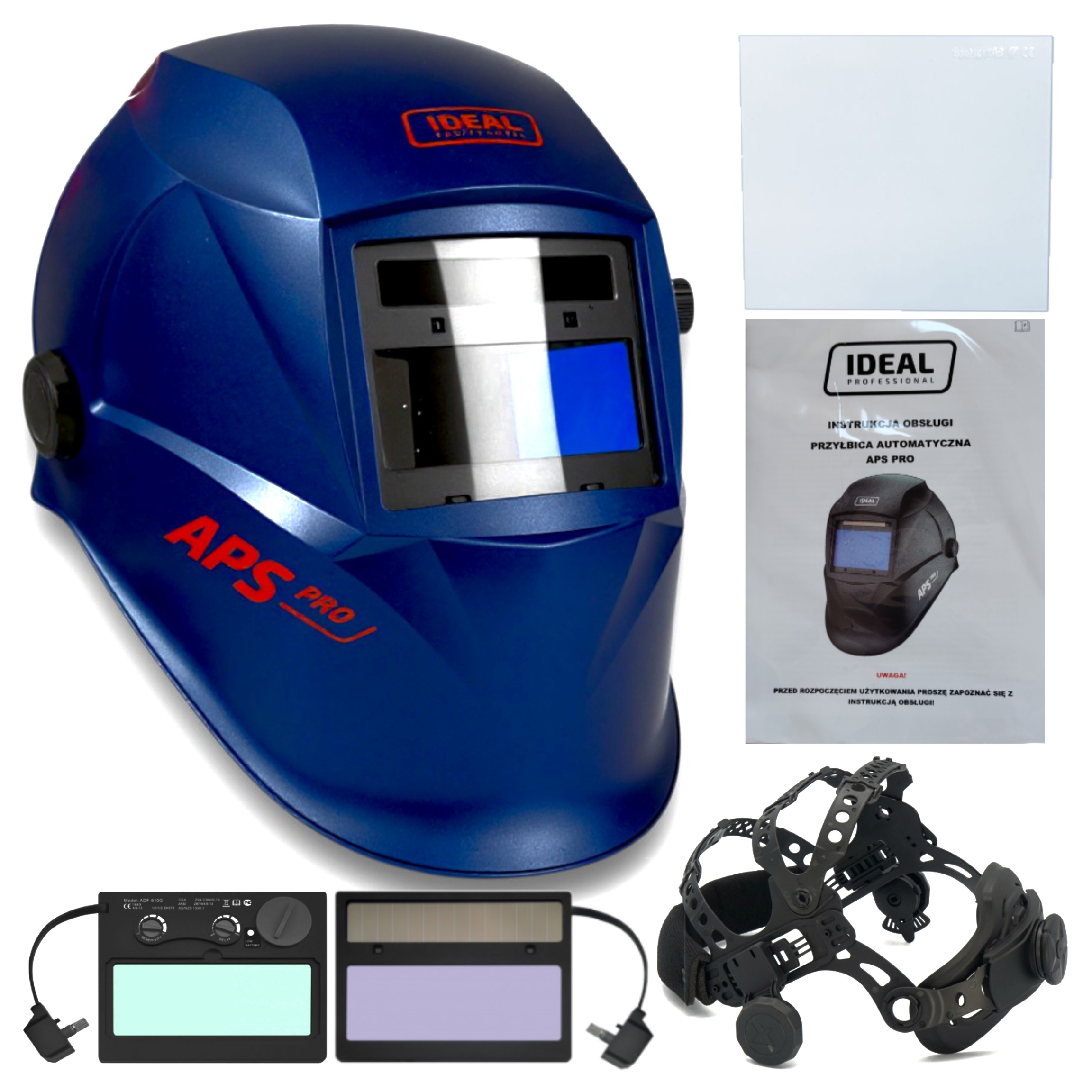 Przyłbica Spawalnicza Samościemniająca Maska LCD szybki Nowa Wersja