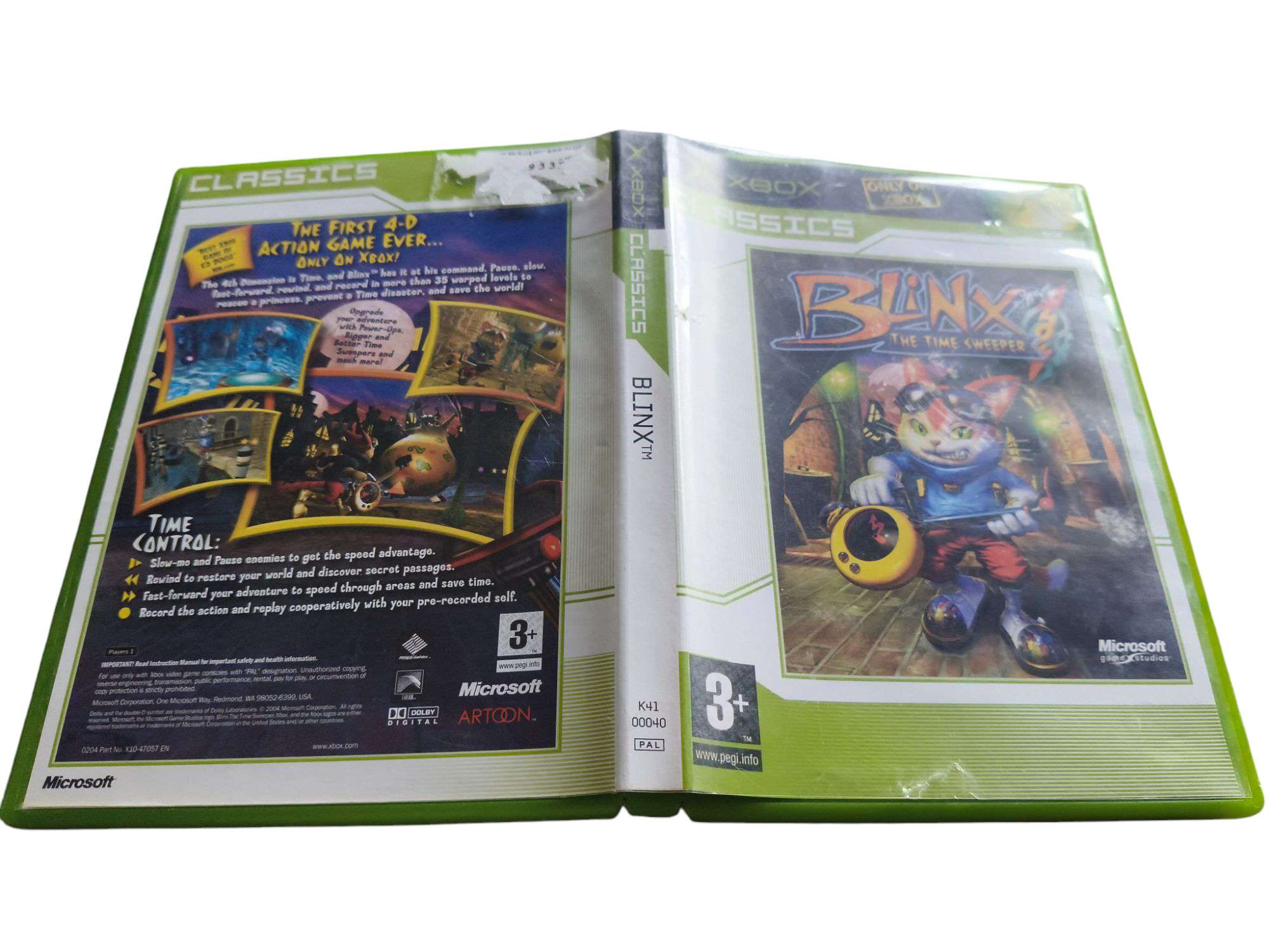 Blinx the time sweeper Xbox pudełkowa