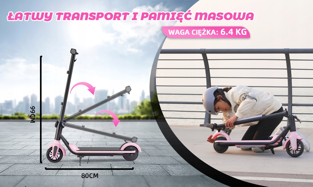 Elektrinis paspirtukas sulankstomas YEE GOO vaikams 150 W 12 km/h 50 kg 150W versija 1
