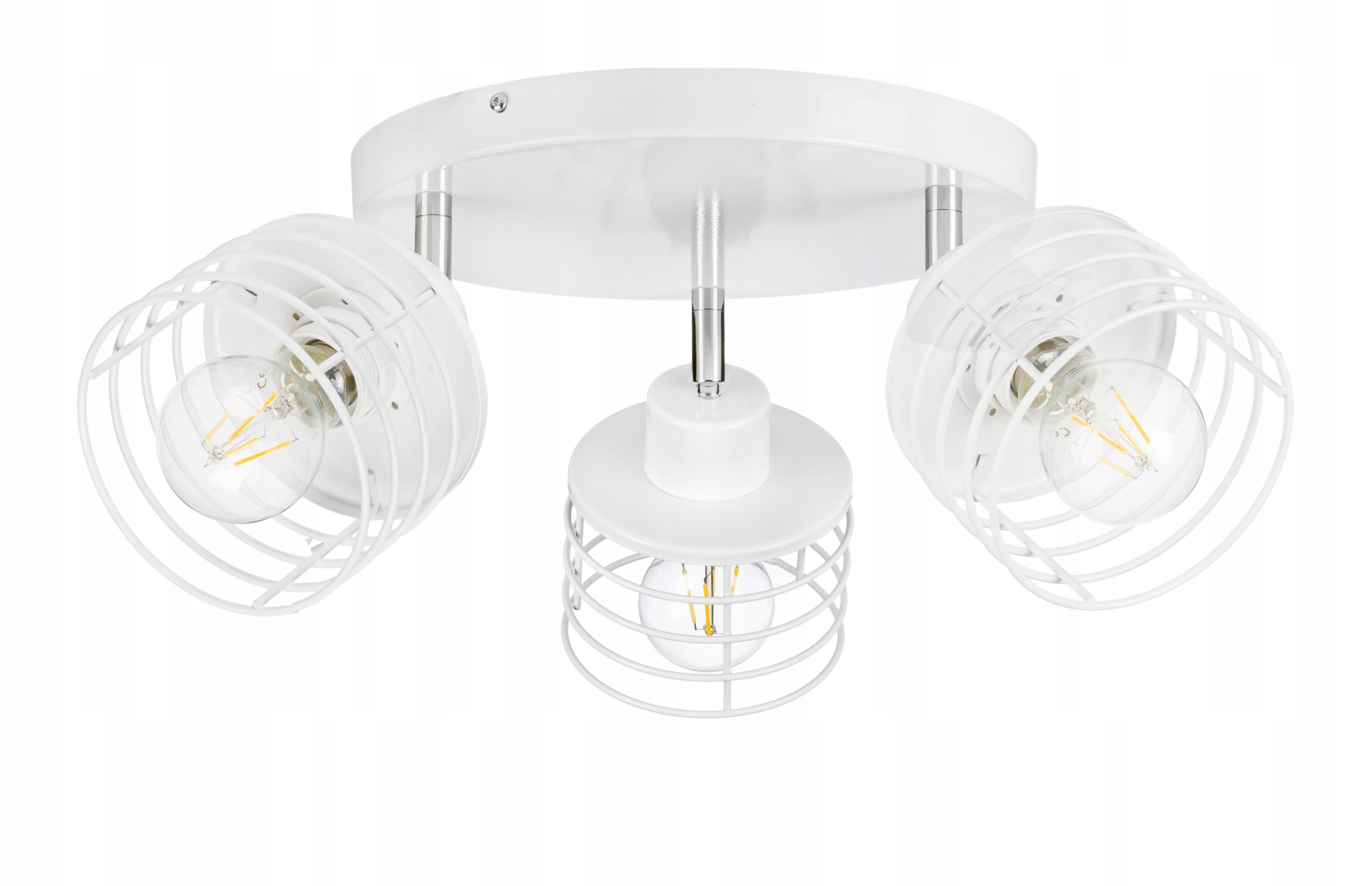 

Lampa plafon żyrandol regulowany loft E27 sprężyna