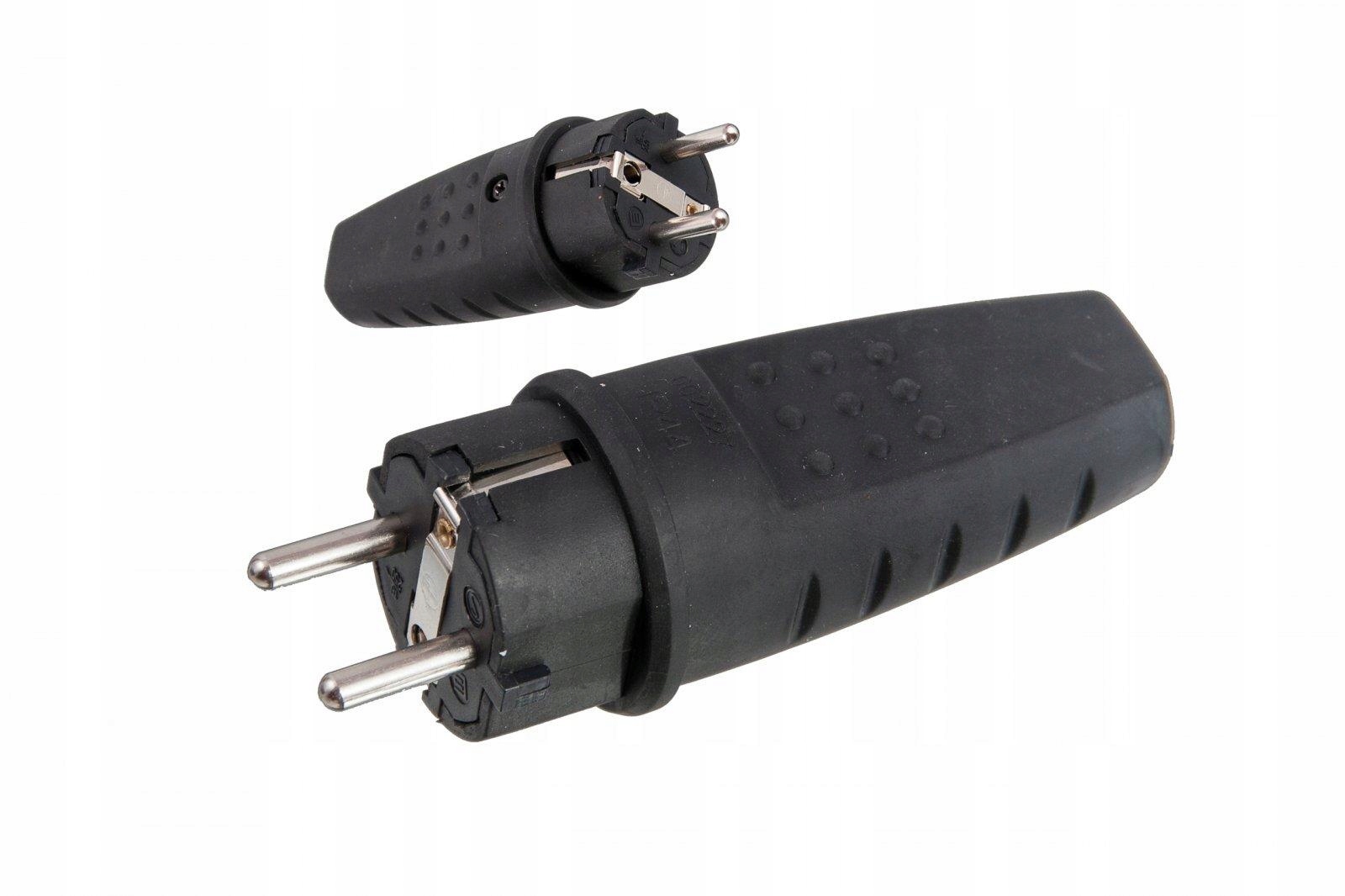 

Wtyczka gumowa z/u 16A 250V IP44 Lux D.3158L