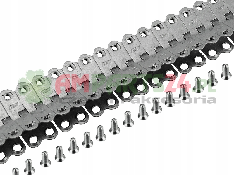 11000572 - Зажим для ремня роликового пресса 1м. с винтами и тросом