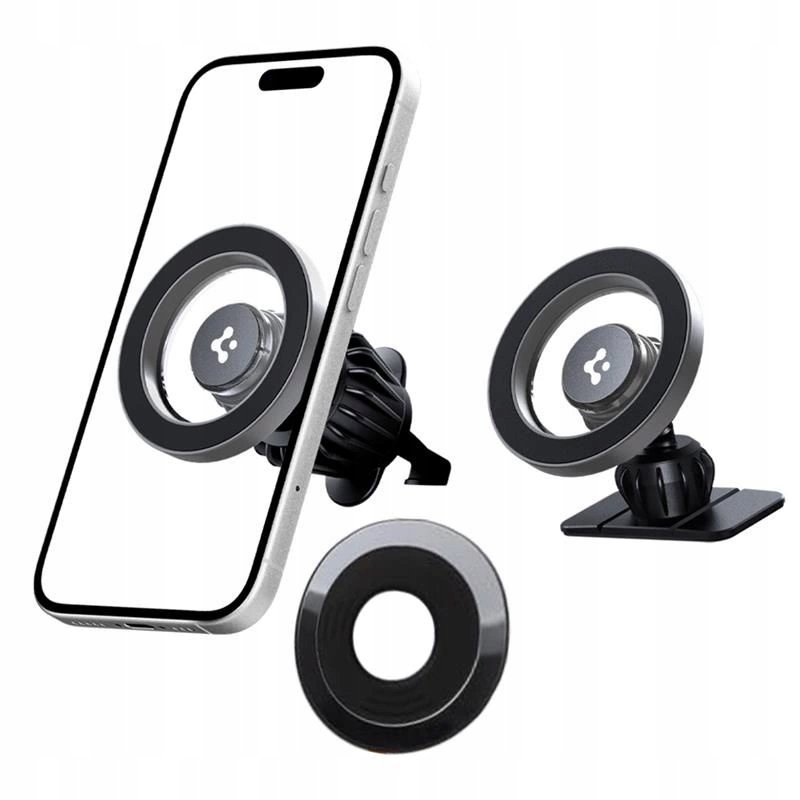 Spigen Uchwyt Samochodowy MFT13 Magsafe Do Iphone 12 13 14 Kokpit Kratka