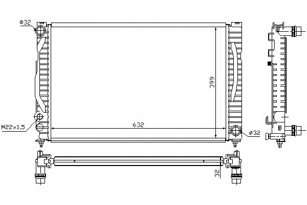 Nissens Chladič Motoru (s Montážními Prvky Asistent řidiče #28