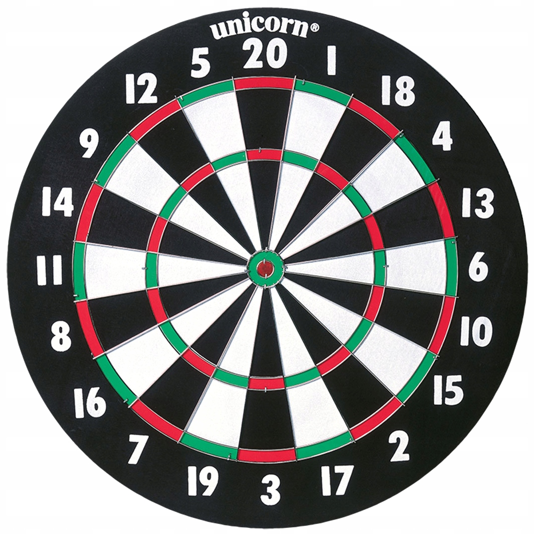 TARCZA DO DARTA DO GRY W RZUTKI UNICORN + RZUTKI Rodzaj papierowa