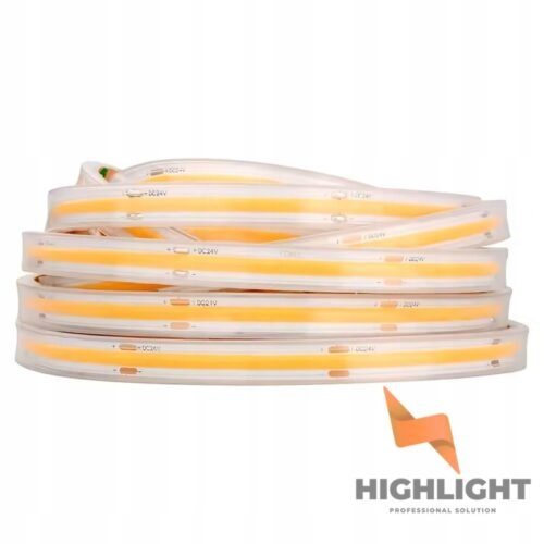 5 m Vodotesná Cob Led páska 6000K IP67 24V 10W 480 Led CRI90