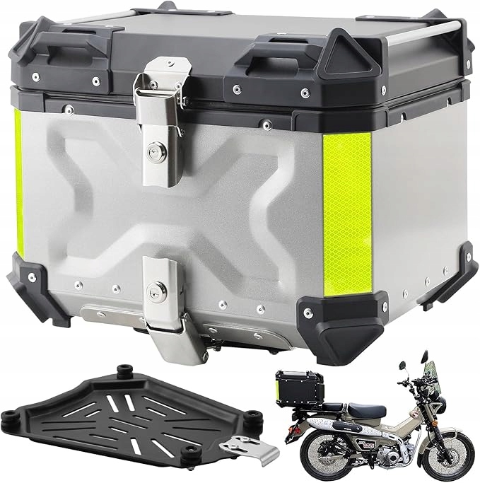 Motocyklový Kufer Centrálny Aluminiový Vodotesný 55L Kufor Motocykel Gp