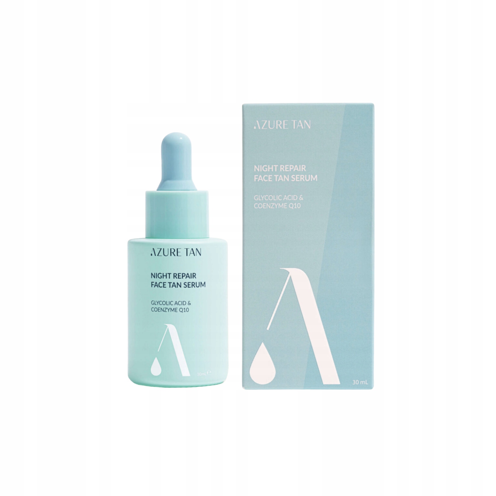Azure Tan NightRepair – opravné samoopalovací sérum na obličej na noc 30 ml
