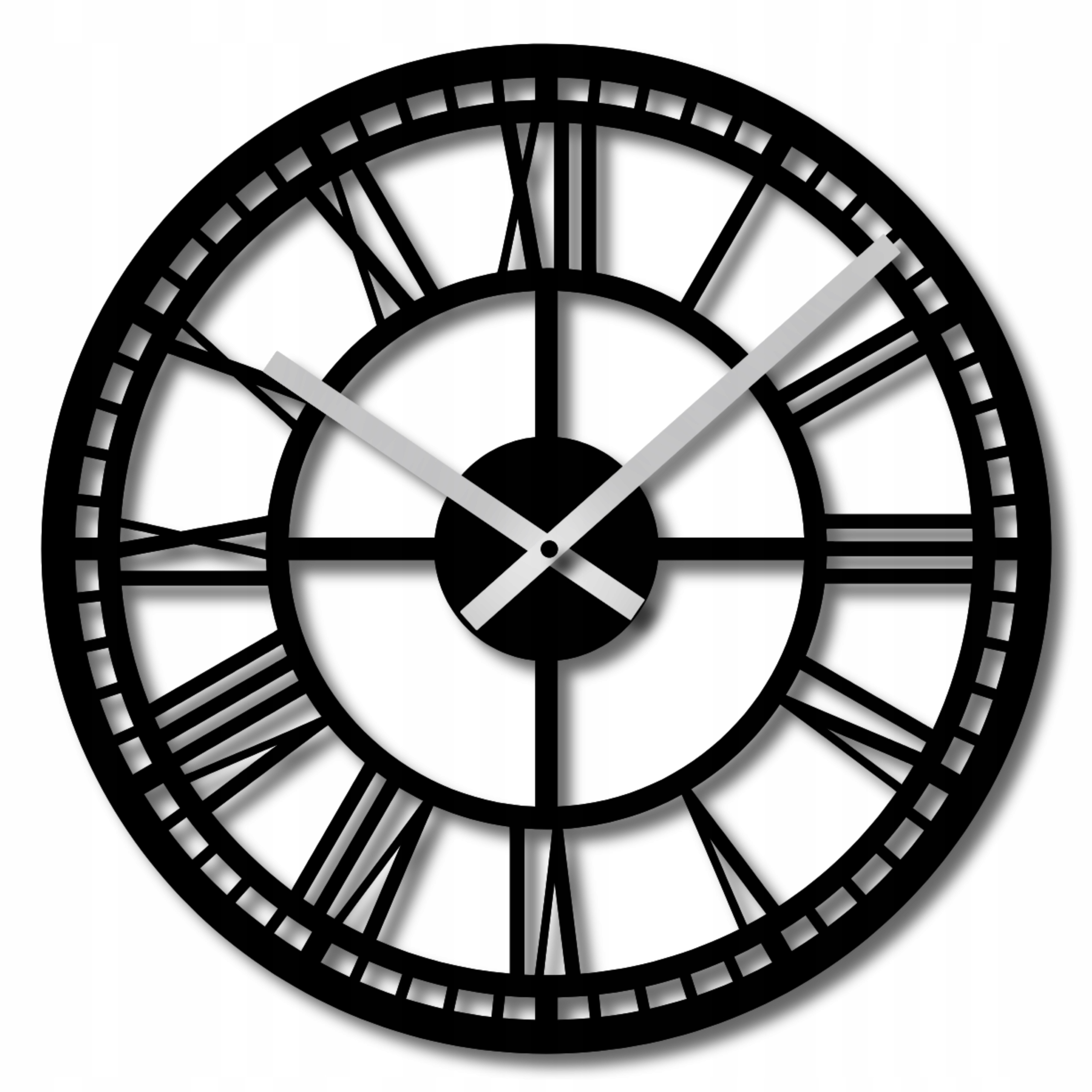 Nástěnné Hodiny Do Obývacího Pokoje 60 cm Moderní Dřevěné Hodiny Římské Hodiny