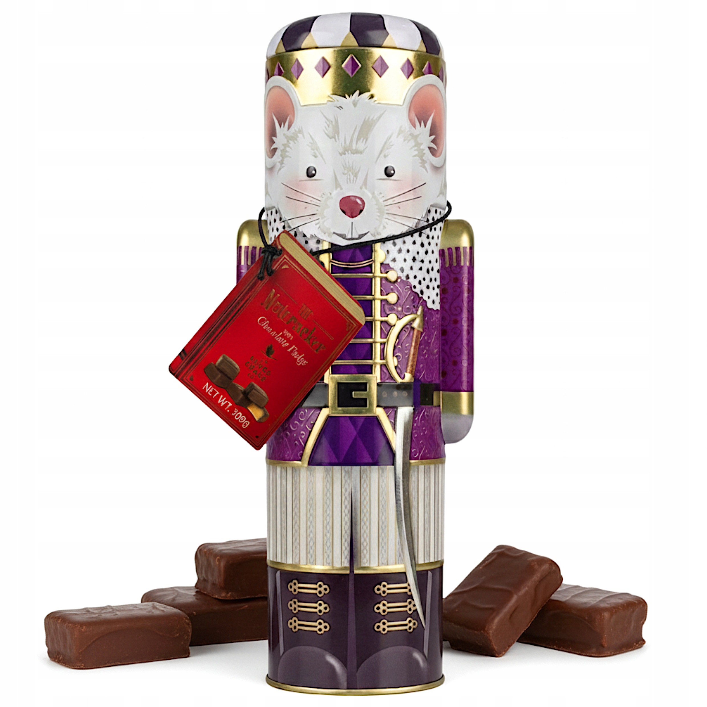 Krówki W Czekoladzie Silver Crane Słodycz Figurka Puszka 300g