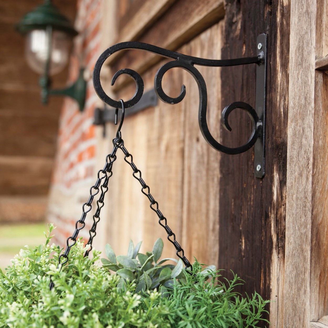 WIESZAK Metalowy HAK na Kwiaty Czarny Wspornik Waga produktu z opakowaniem jednostkowym 0.5 kg