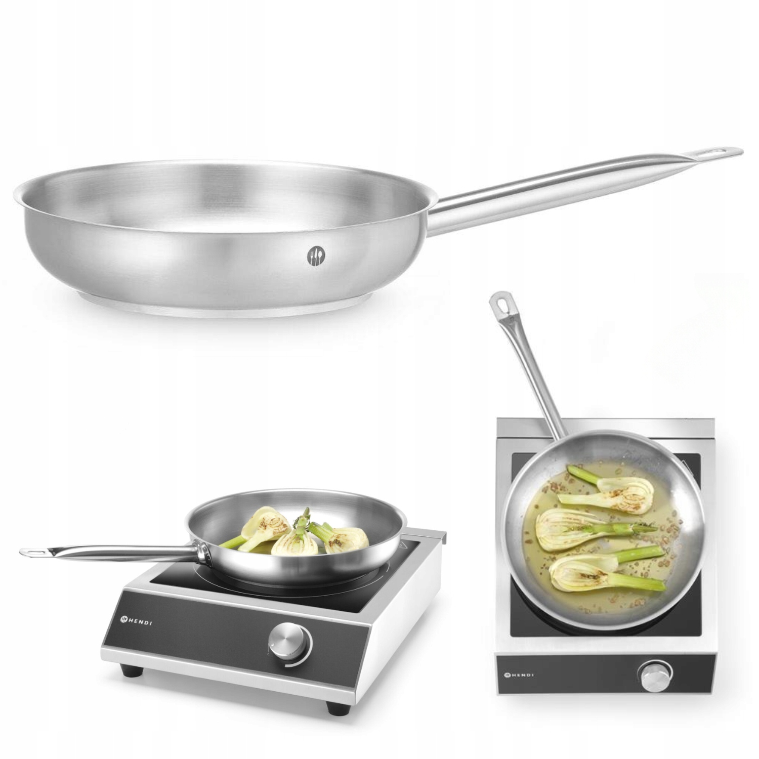 Pánev z nerezové oceli Gastronomická 24 cm Hendi Profi Line Indukce