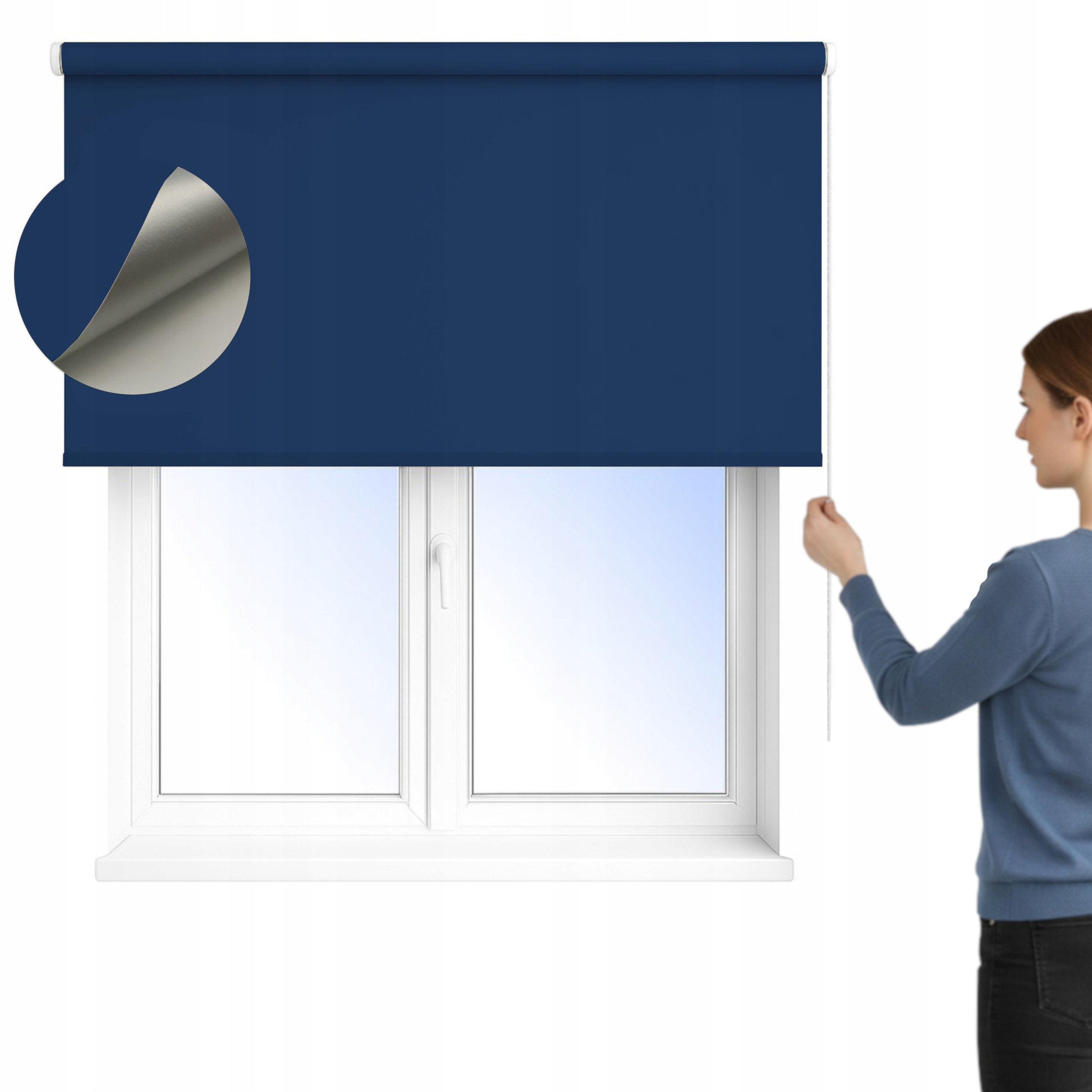 Termická Nástěnná Roleta fi 25 mm Mgr na míru 130 x 240 cm