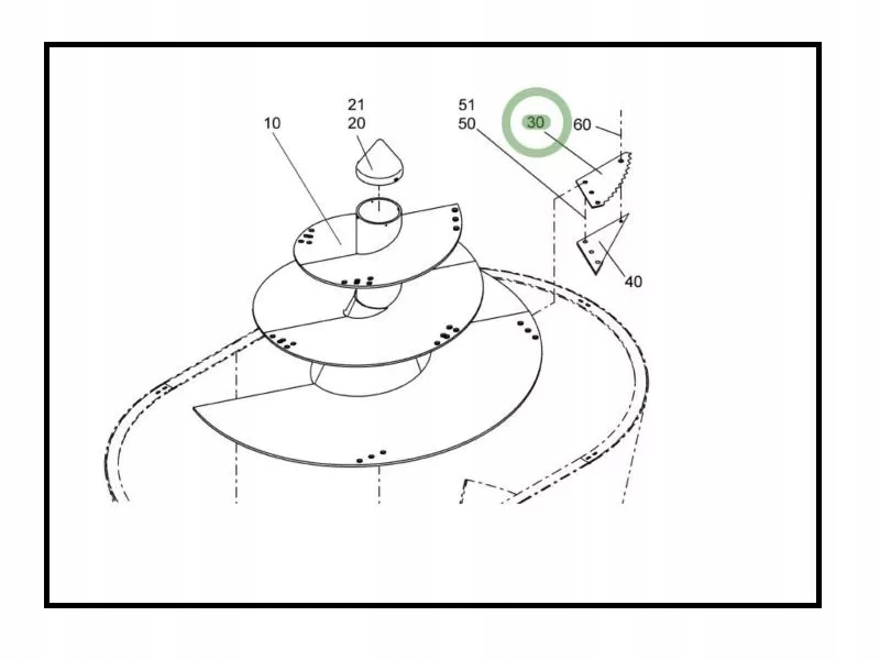 Nóż paszowozu Strautmann - zamiennik 60903508ST Stan opakowania oryginalne