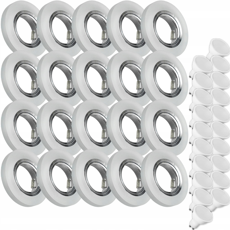 20X Skleněná Lampička Moderní Kulaté Stropní Svítidlo Kolo Silné Sklo Námraza Led Žárovka 5W