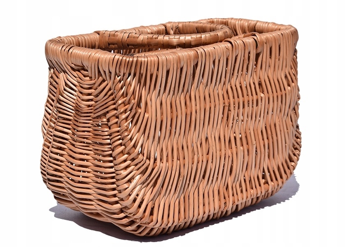 Elegancki koszyk wiklinowy na zakupy SOLIDNY KOSZ Marka Sklep Wiklinowy