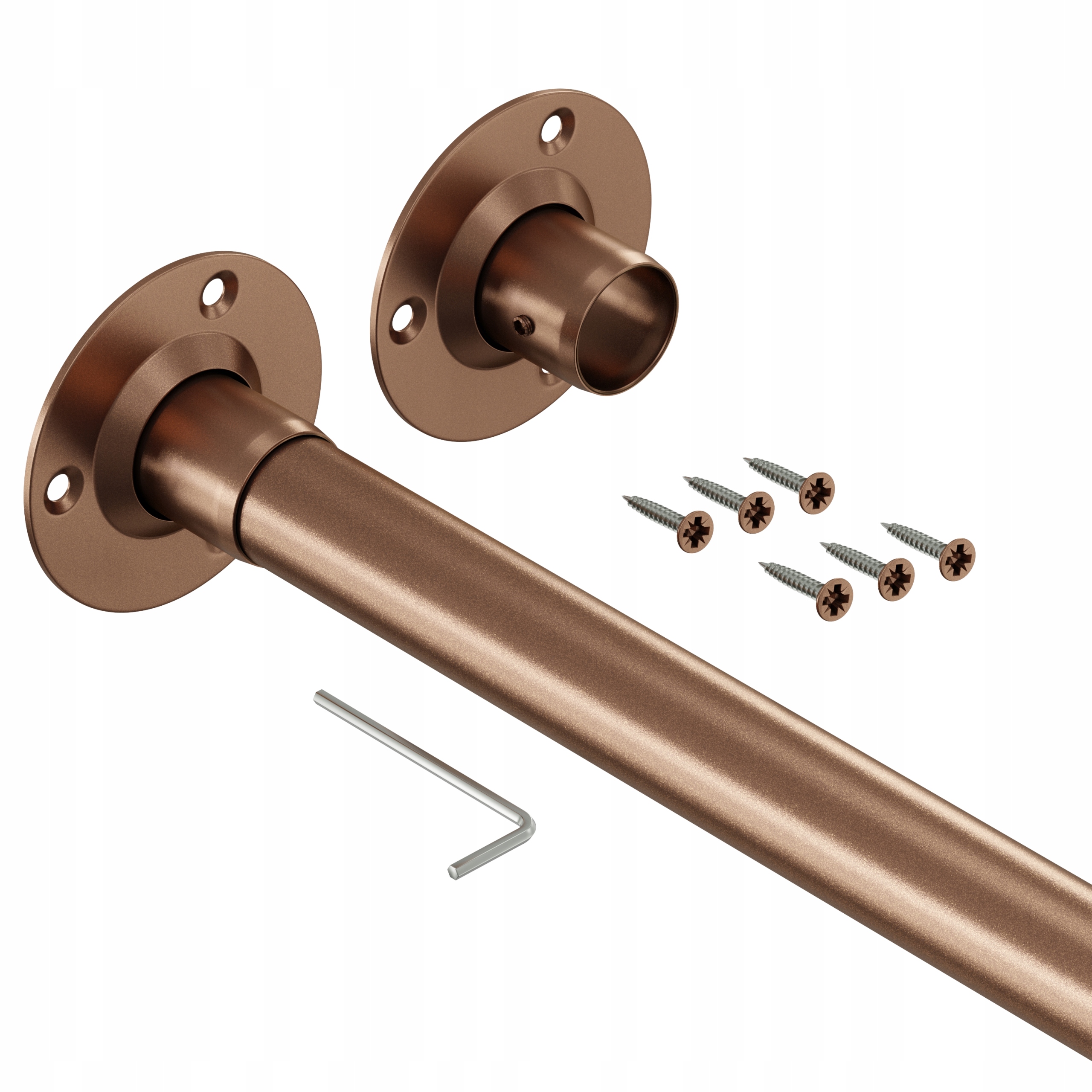 Šatní šatní tyč fi25mm Měděná 100 cm Pro III