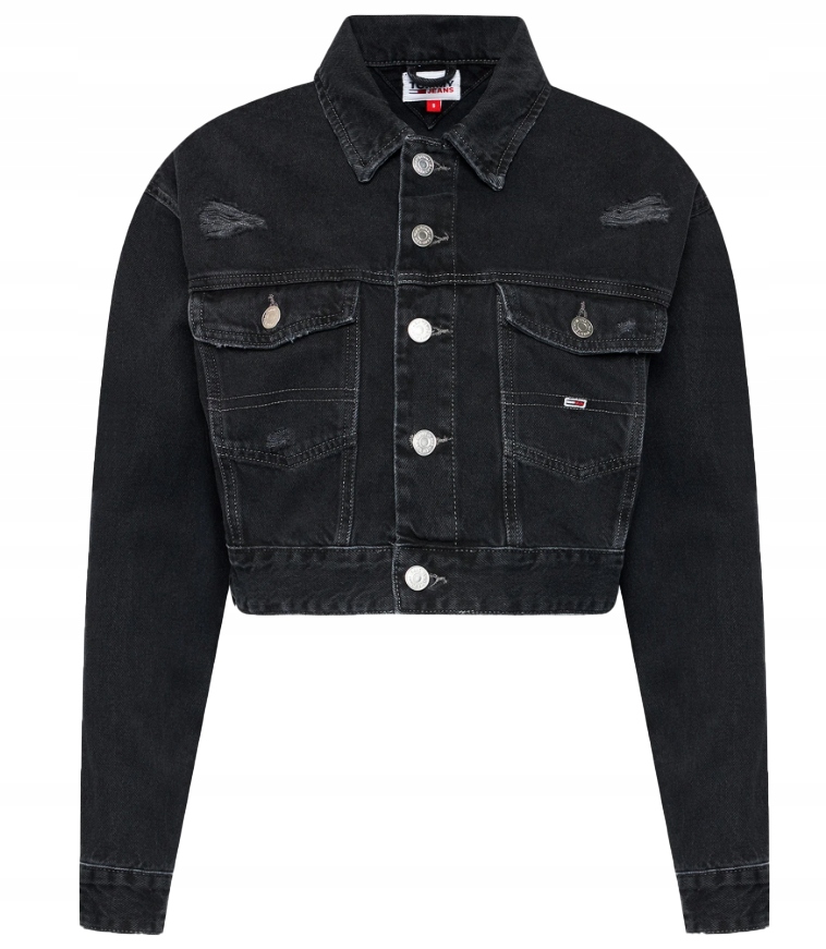 Bunda Tommy Jeans s krátkým truckerem z ekologické bavlny DW0DW10071 XL