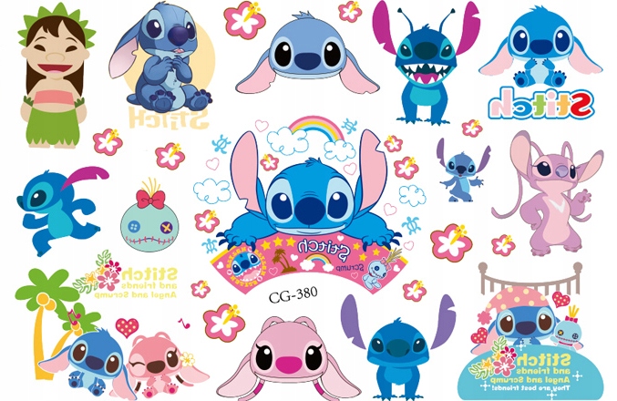 

Tatuaże zmywalne dla dzieci Lilo i Stitch CG380