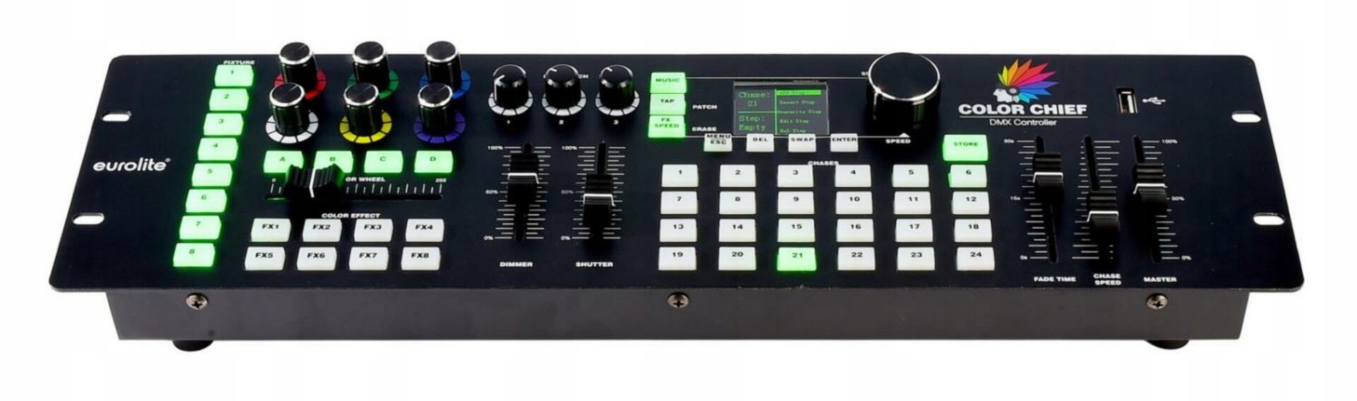 Light Impressions Eurolite riadiaca jednotka DMX Led Color Chief riadiaca jedno
