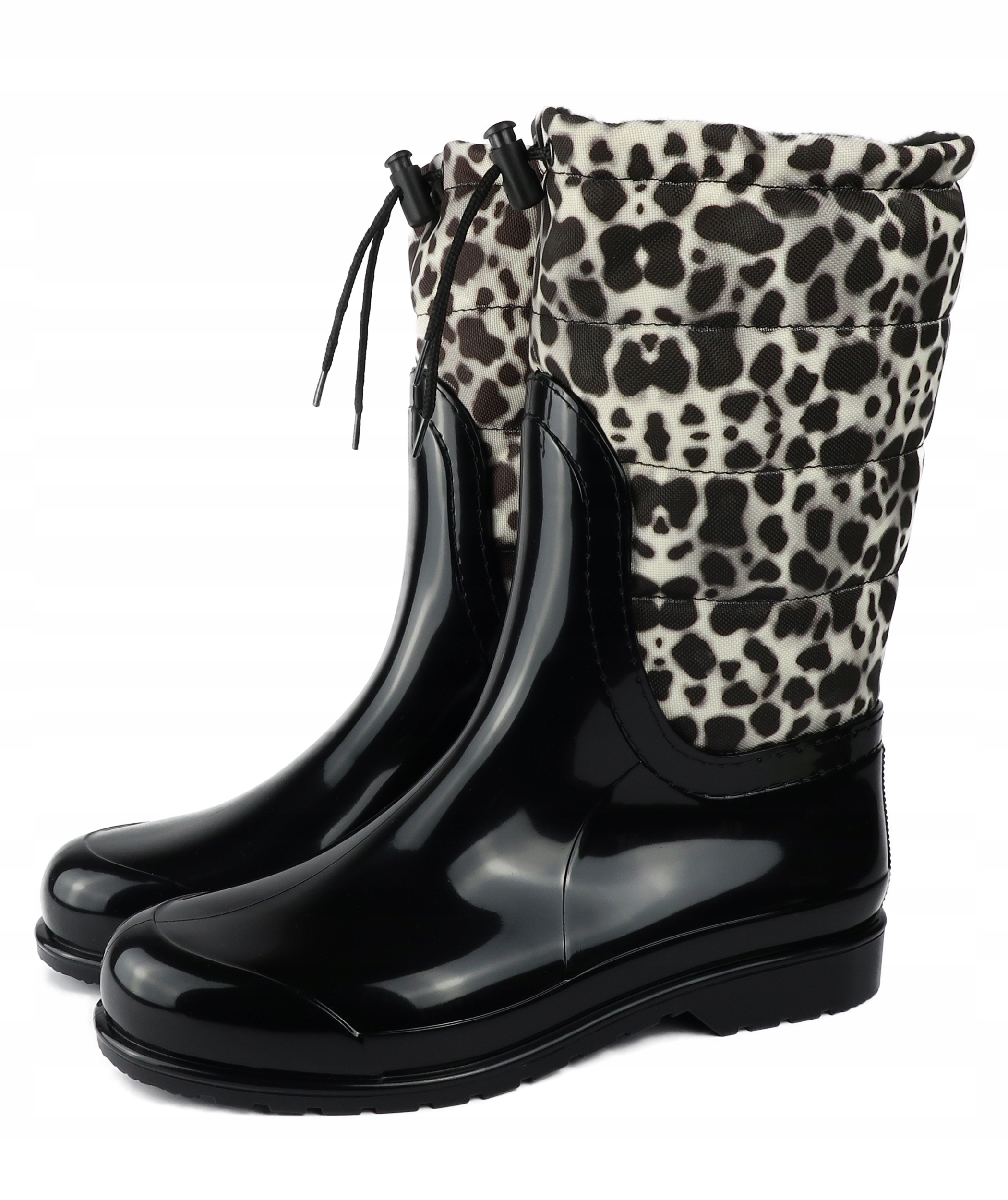 POLSKIE STYLOWE KALOSZE DAMSKIE MUFLON PANTERKA 36