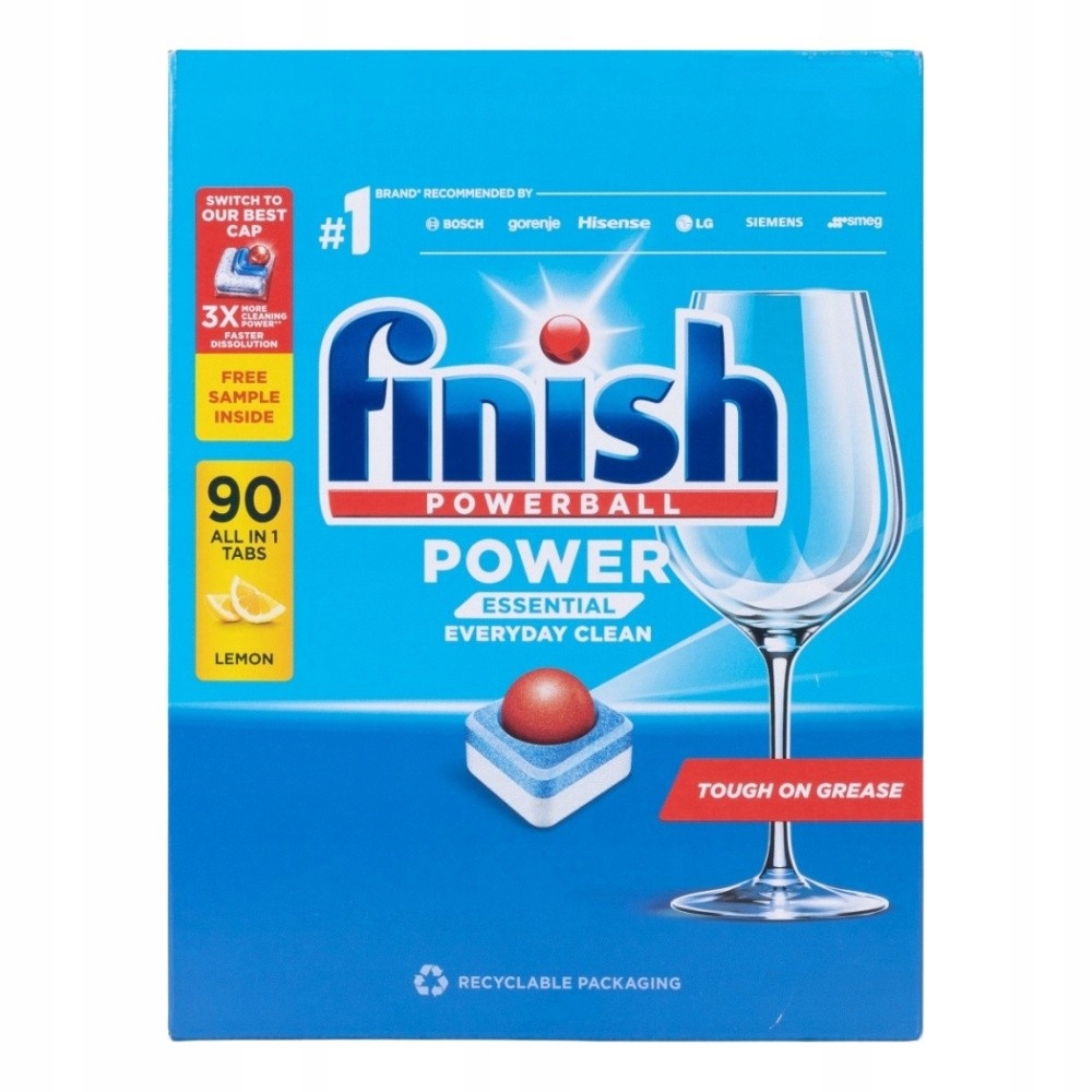 Levně Finish Power Essential Tablety do myčky Citronové 90 ks 2 bonus