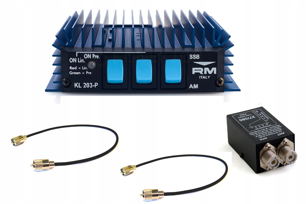 Zestaw Rm Kl 203 P +filtr 27/586 +2 kable Hq 100cm