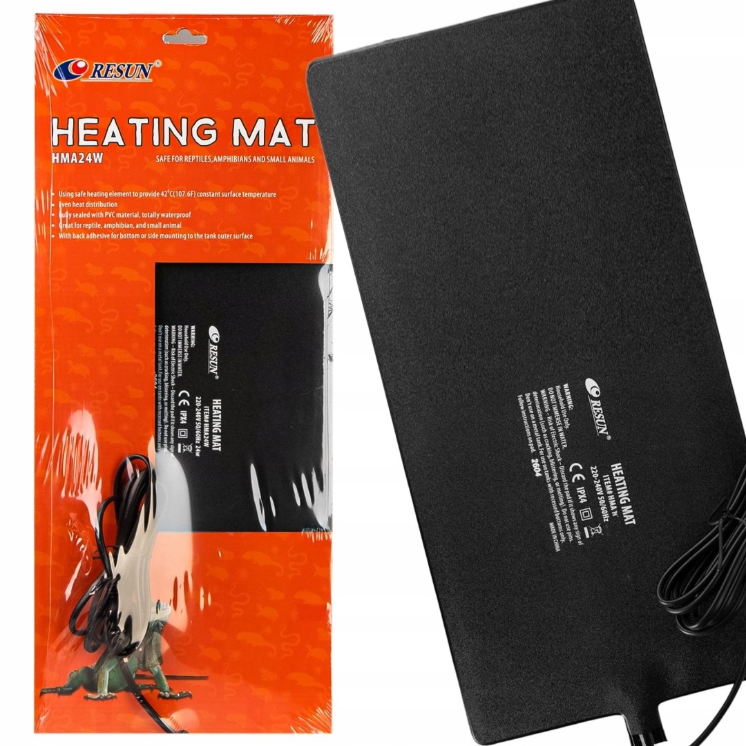 Levně Resun Heating Mat 24W – vyhřívací podložka z Pvc 20x45 cm