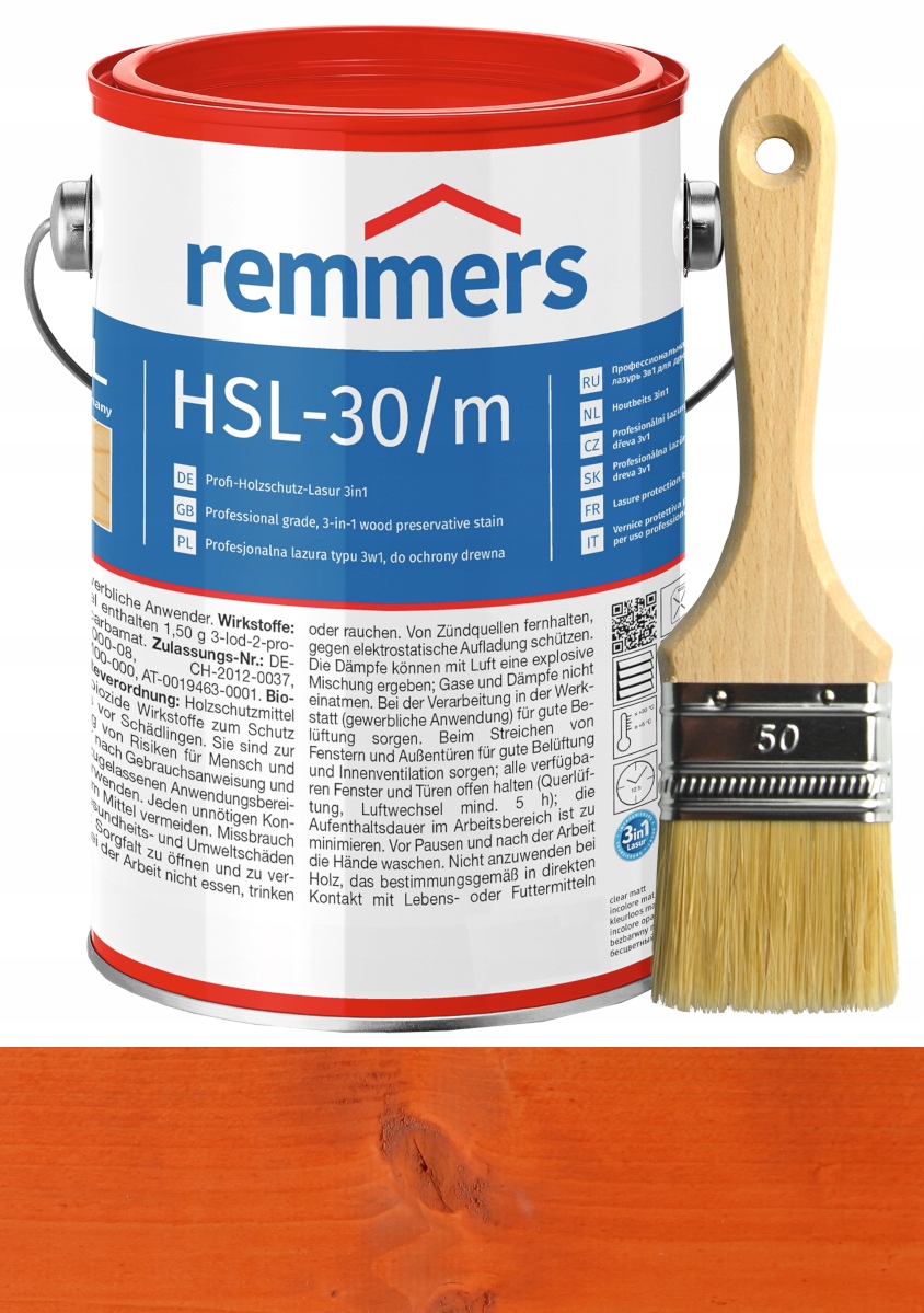 Remmers HSL-31 lazura na dřevo Hk-Lasur 20L mahagon