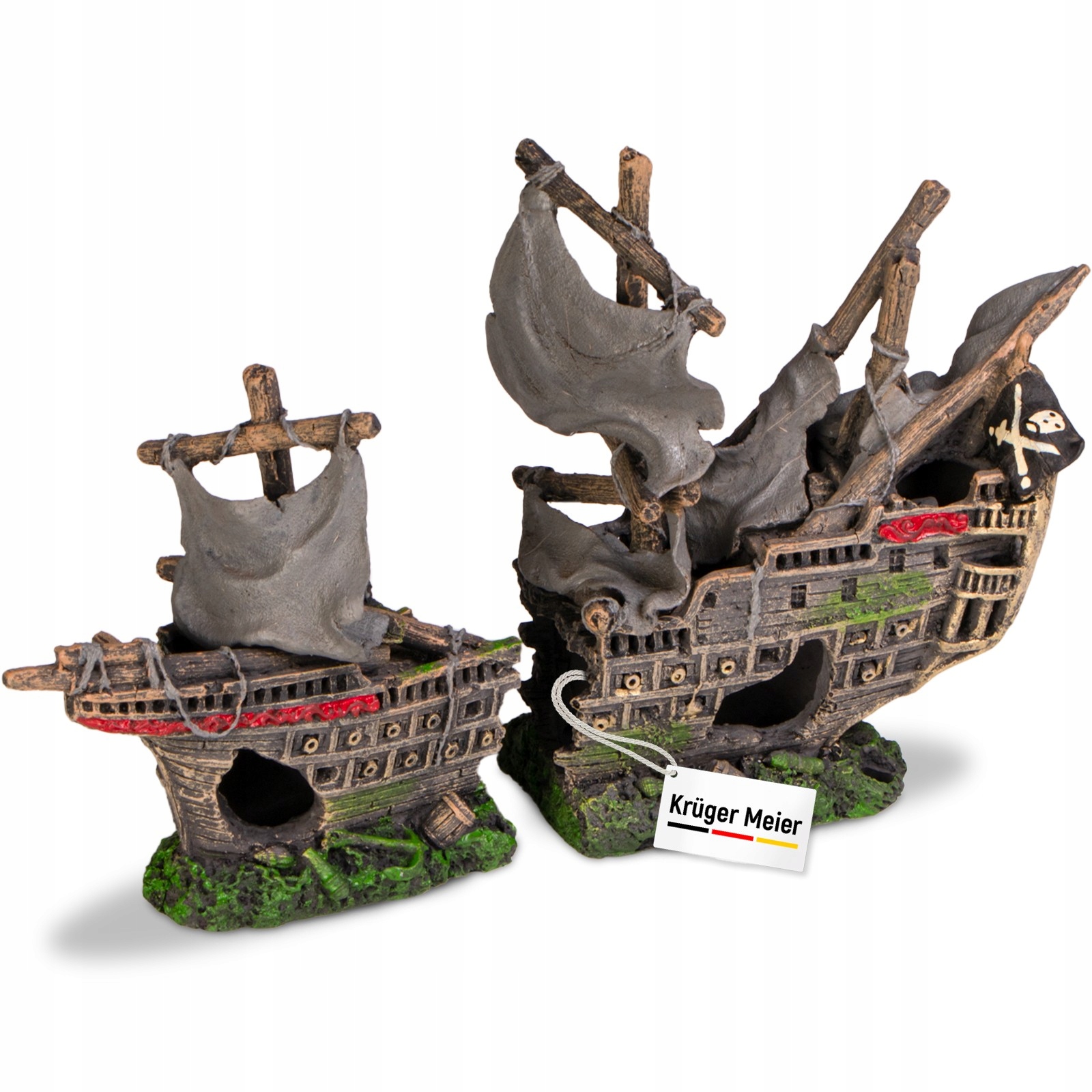 Levně Ozdoba Úkryt Pro Akvaristické Rybičky Loď Do Akvária 25X6X16 CM