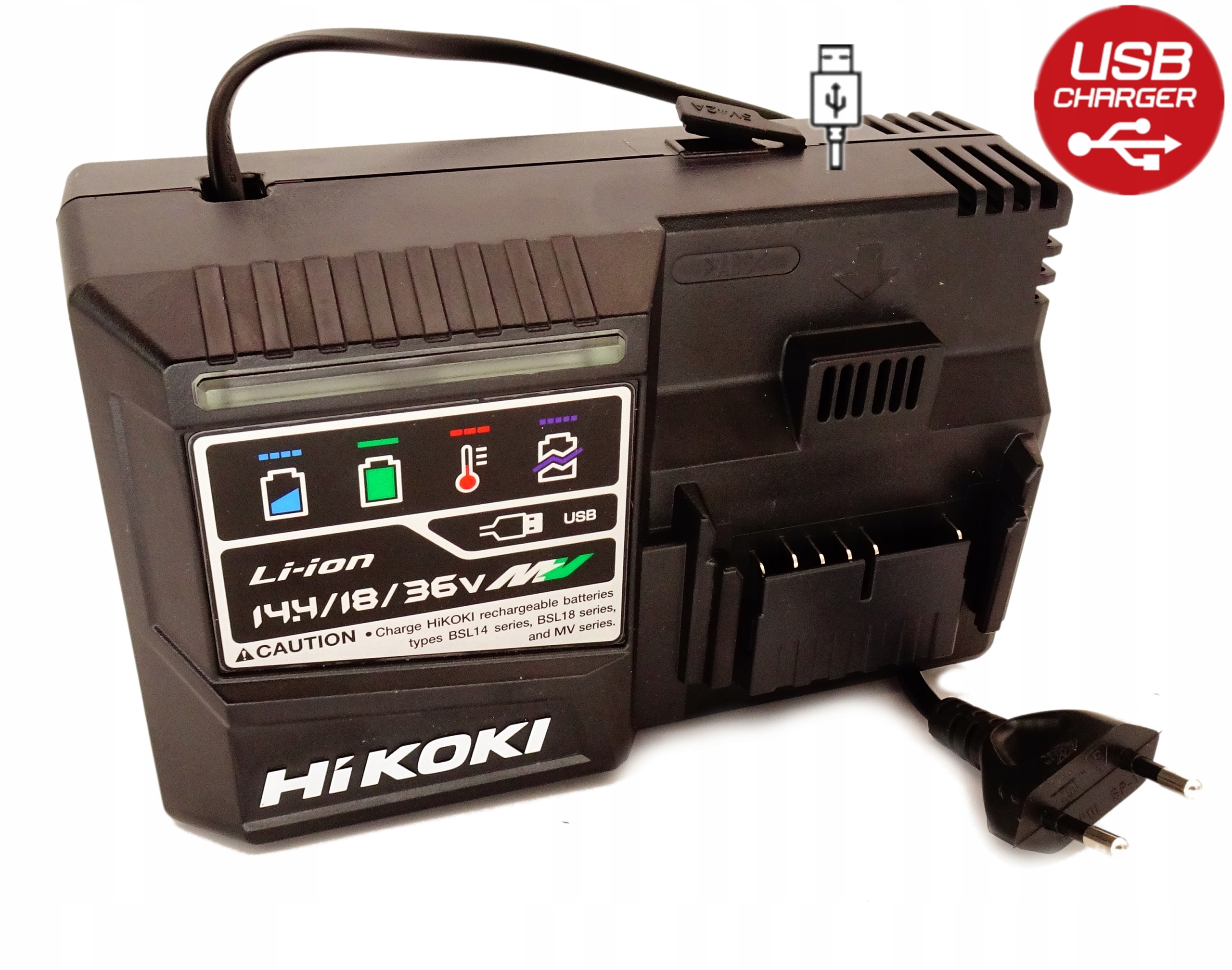 Ładowarka Hikoki UC18YSL3 18V 36V USB MultiVolt 8A