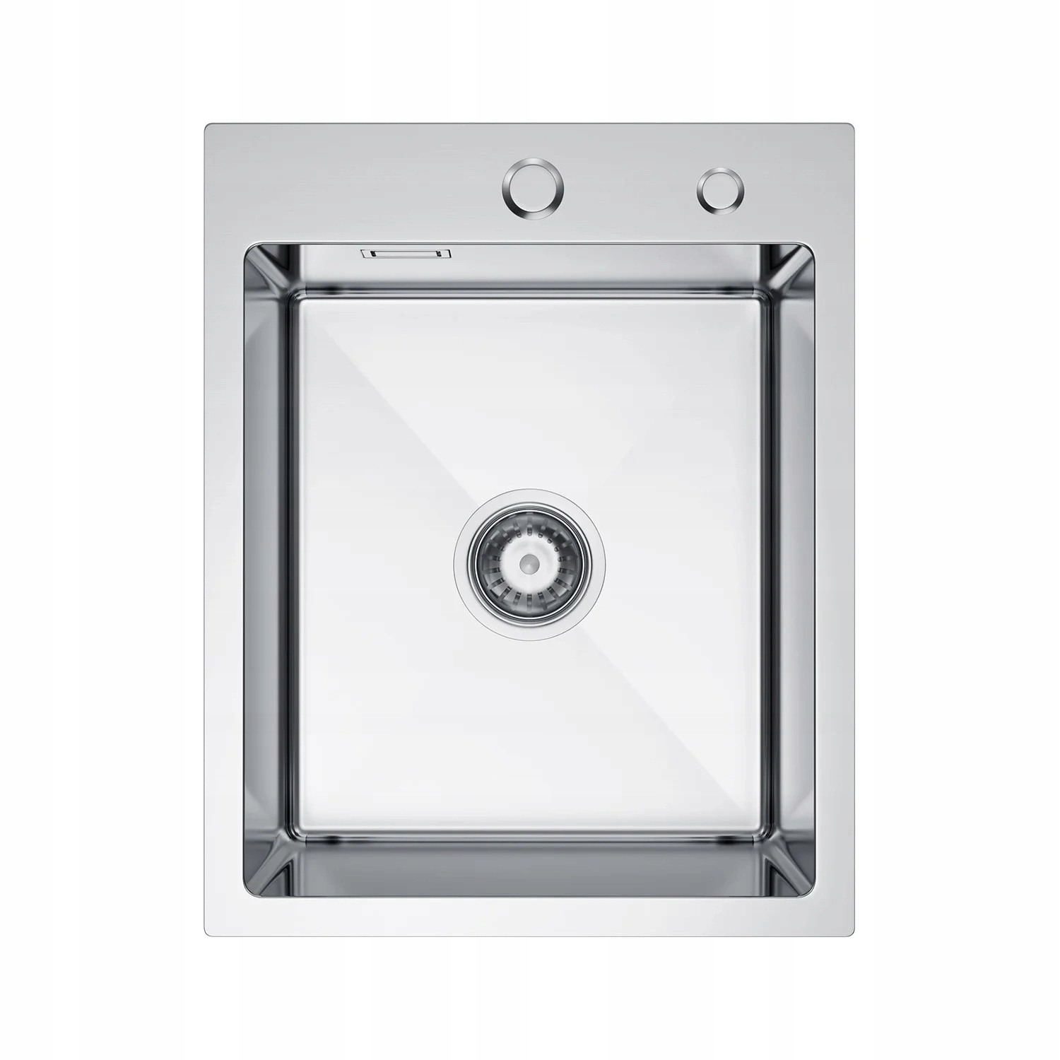 Dřez Ruben ocelový Inox 40 x 50 cm, sada se sifonem a dávkovačem